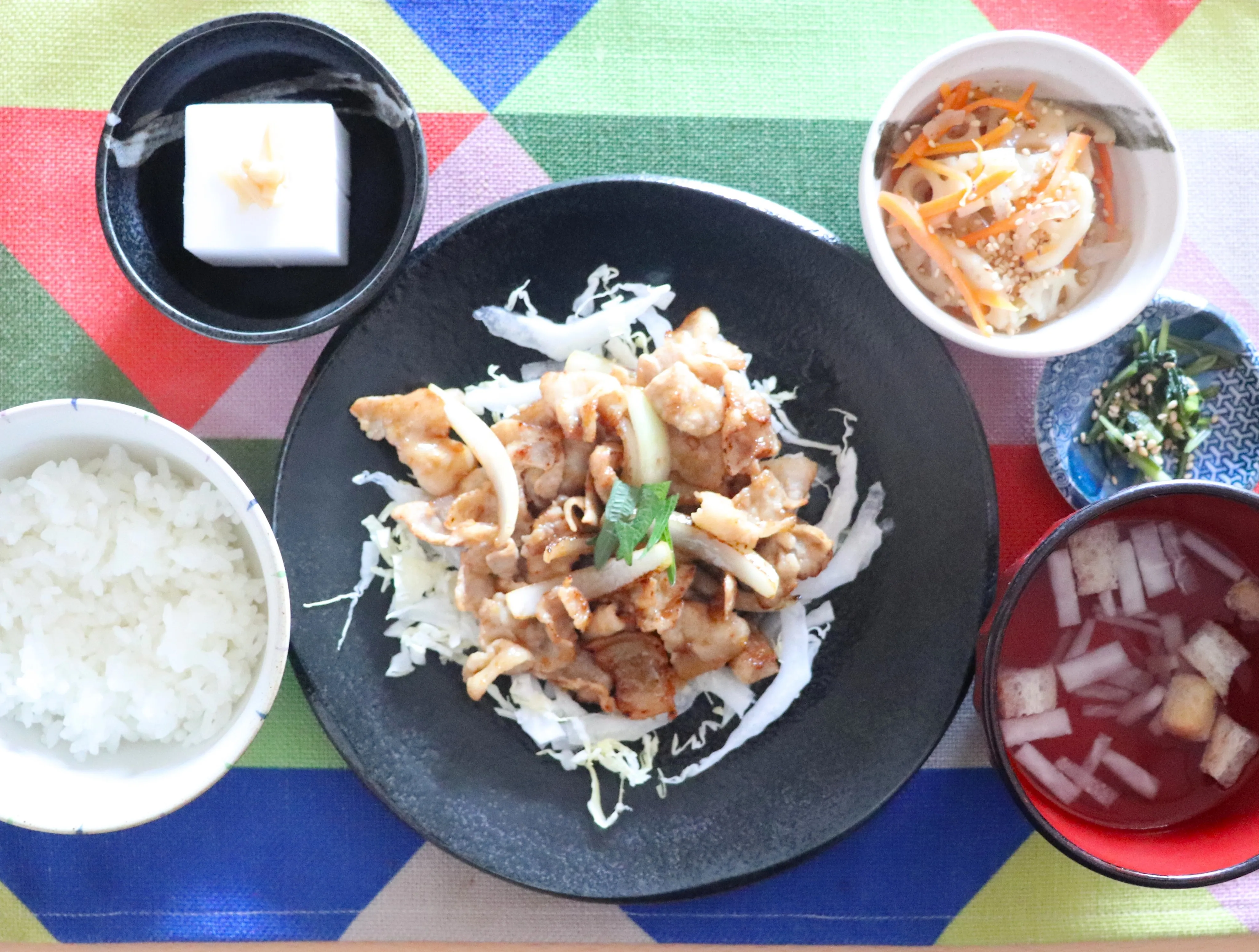 本日のランチは、豚の生姜焼き！