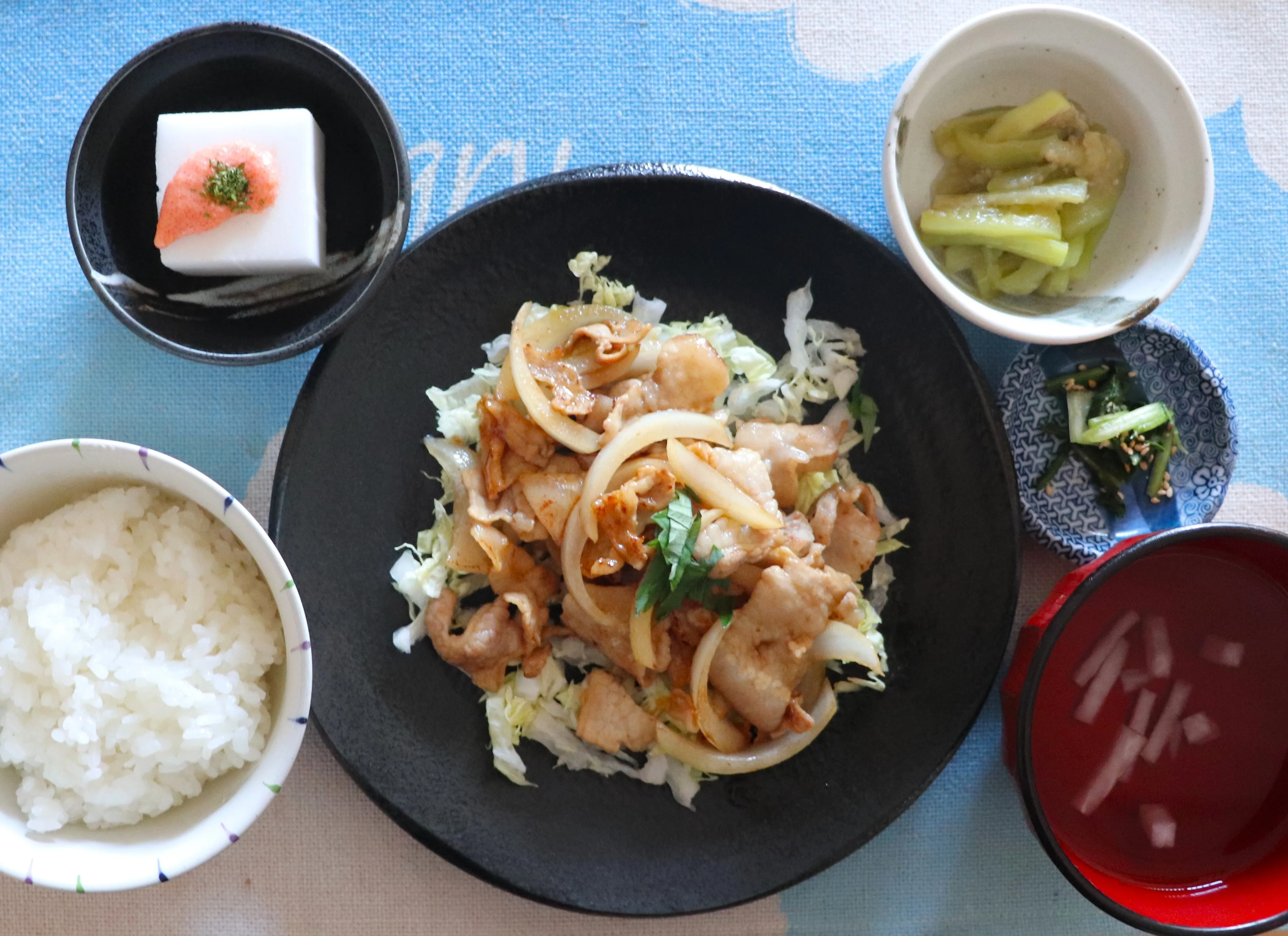 本日のランチは、豚の生姜焼き!